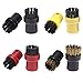 WOOLUCK Lot de 8 Brosses de Nettoyage à Vapeur, Accessoires de Nettoyage à Vapeur, Brosses Rondes Set pour Kärcher SC1 SC2 CTK10 SC3 SC4 SC5 SC7