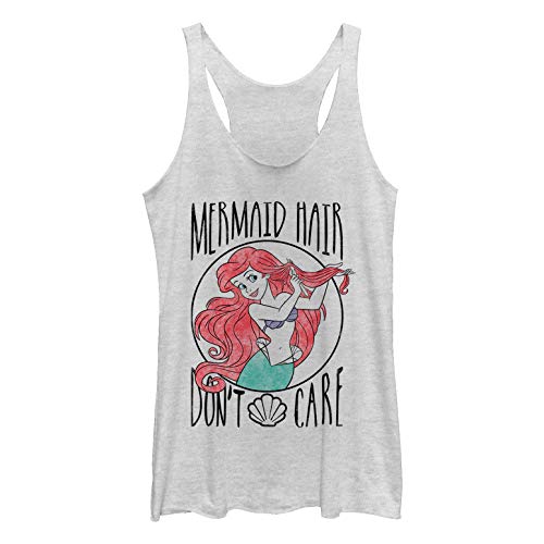 Disney Women's Princess Mermaid Hair Tri-Blend Racerback Layering Tank2