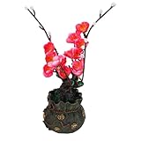 Conception à base stable : ces assiettes japonaises décoratives ornées de fleurs artificielles sont dotées de bases robustes, leur stabilité et sublimant ainsi la décoration des restaurants japonais, des aquariums asiatiques et des assiettes à sushis