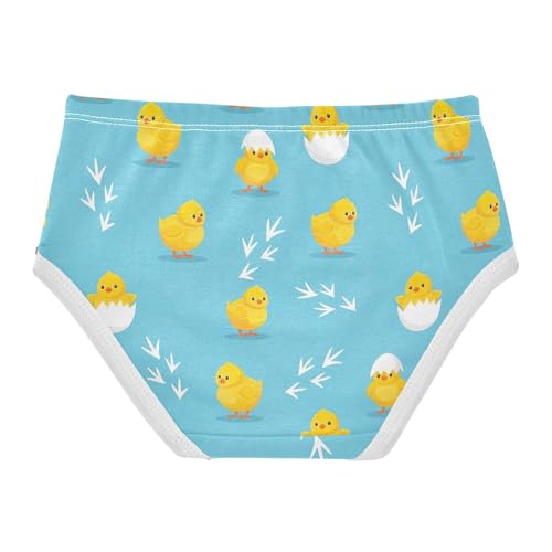 Joisal Girls Underwear Toddlers 2t Cotton Panties for Girl Aesthetic Kids Undies Briefs Cute Yellow Chicks Blue2
