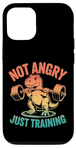 ���g�� Not Angry Just Training T Rex Gym �X�}�z�P�[�X iPhone 12/12 Pro �p