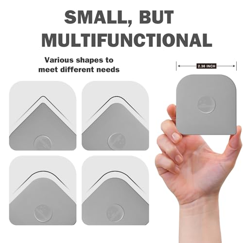 Image of Pan Scraper, 5 Pcs Pot Scraper Plastic, Pot Scraper Non Scratch for Cast Iron, Pot and Pan Cleaning, Sturdy Scraper Kitchen Tool, Grey
