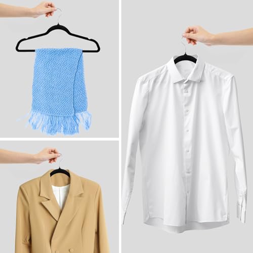 ZenStyle-100-Velvet-Hangers-Space-Saving-Non-Slip-with-Rotating-Hooks-Pants-Bar-Ultra-Slim-Closet-Organizer-for-Coats-Suits-100-Pack