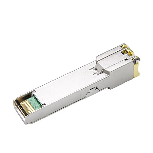 Image of 2Pack 10 /100 /1000BASE-T SFP RJ45 Copper, 1.25G Module Transceiver for Cisco GLC-T /SFP-GE-T /GLC-TA, Mikrotik S-RJ01 and Other Open Switch, up to 100m