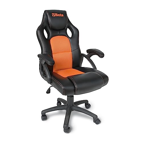BETA 9563G   Sillón de Oficina, Silla de Escritorio o de Juegos, ergonómico, Giratorio y Ajustable Presenta reposabrazos y 4 Ruedas