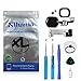 Xlhama Pulsante Home per iPhone 6S/6S Plus (Nero) Cavo Flessibile, Supporto Metallico Pre-installato Kit Smontaggio trasformazione Completo di Ricambio