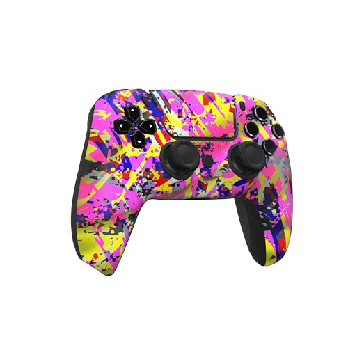 Image of Custom Controllerzz Custom Wireless Controller Compatible with PS5 - Multiple Designs Available (Neon Drip)