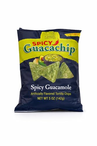 Spicy Guacachip Guacamole Flavored Tortilla Chips 5 FL 0z Chipss