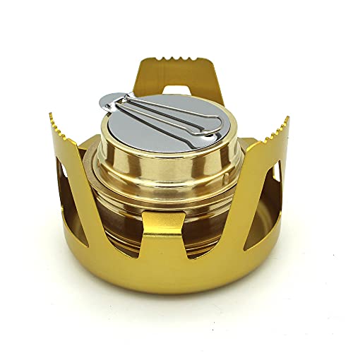EdirFtra Mini Horno portátil de Alcohol al Aire Libre Horno de Camping Ligero Quemador cómodo Horno de Seguridad para Barbacoa, Picnic, Cocina al Aire Libre, 170g,A