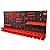 VEVOR Wall Mounted Storage Rack System, 30-Bin Parts Rack Organizer with Wall Panels/Tool Holders/Hooks, Garage Plastic Shop Tool Organizer for Nuts, Bolts, Screws, Nails, Beads, Buttons
