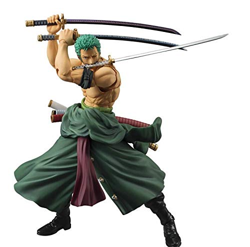 Jin Chuang Japanese Anime Figure GK Roronoa Zoro Figure Zoro Action Figures Bobble Head Assemble Figma Collection Character Anime Toys Model Figurine Nendoroid Doll Brinquedos Statue Ornaments
