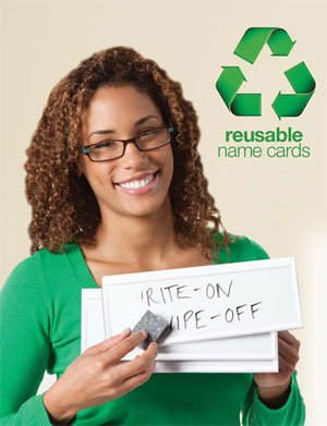 Reusable Name Tent Cards | White, Dry-Erase Name Tent, Great For The Classroom Or Workplace, 8.75" X 3" (10 Pack) | Wipe Clean Every Time #TOP5