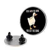 LookHUMAN Mess With The Honk You Get The Bonk 1.5 Inch Round Enamel Pin