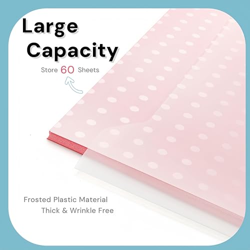 Image of 36 Pack 12 x 12 Scrapbook Paper Storage Organizer, Cardstock Paper Holder with 90 PCS Sticky Index Tab, Clear Top Loading File Folder, Plastic Craft Storage Organizer for Vinyl Papers, Photos