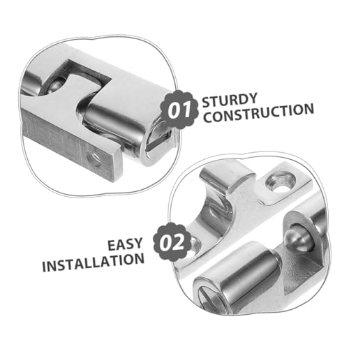 Tope de puerta para barco de acero inoxidable con soporte antiviento 3