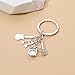 PHAETON 20PCS Music-Themed Keychain with Drum, Guitar, Microphone, and Musical Notes Charms Music Note Keychain Musical Instrument Keychain Musician Gift Percussionist Gift for Music Lovers