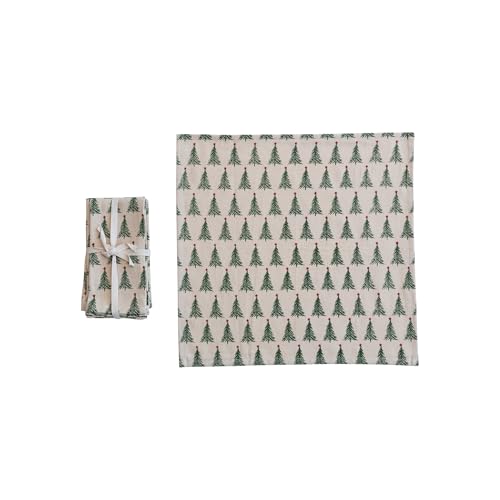 Servilletas de Algodón Stonewashed con Estampado Navidad x4 miniatura 1