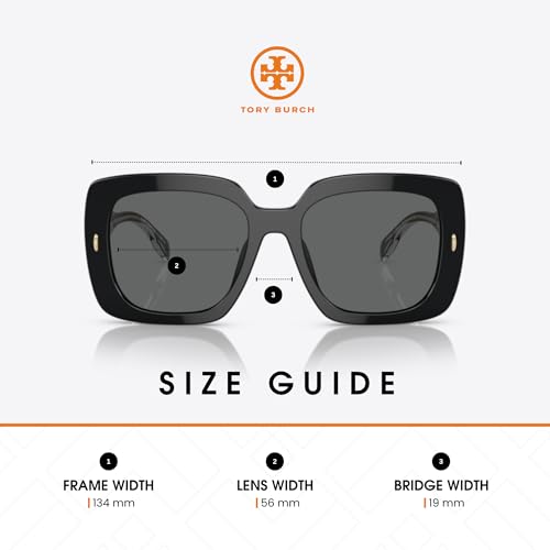 Tory Burch TY7193U Square Sunglasses for Women +BUNDLE with ACCESSORY EYEWEAR KIT4