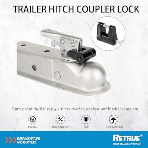 Retrue RTL200B Trailer Tongue Coupler Lock thumb #1