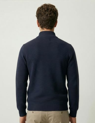Image of DAMENSCH ReNEWd Soft Ribbed Texture, Strong Durable Fabric, Dyes Ottoman Half-Zip Sweatshirts