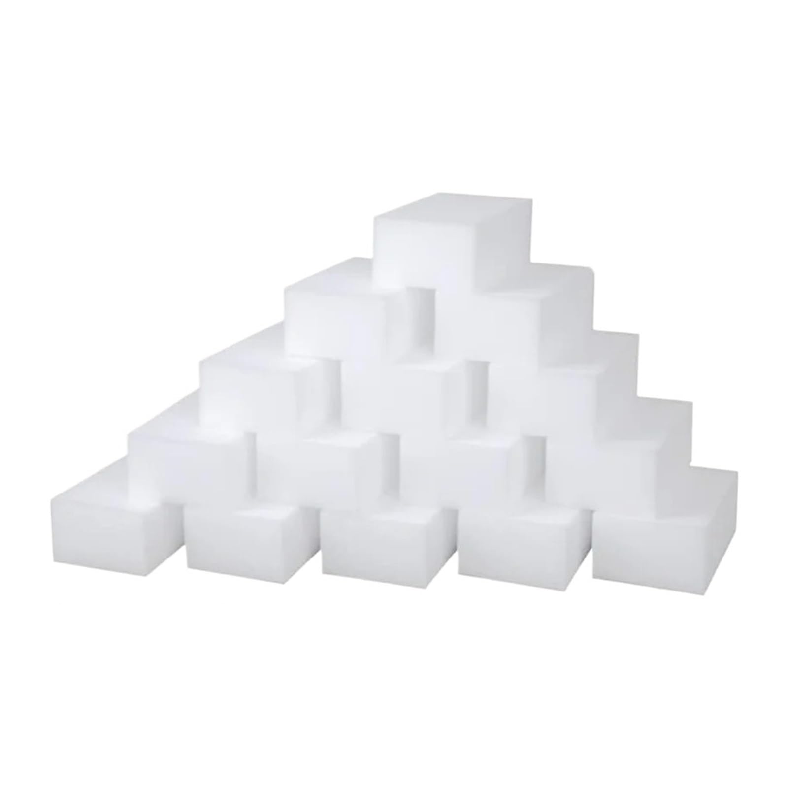 WZPTLKIBAD Cleaning Sponge 11×7×4CM Multi-Functional Foam Eraser Cleaner White Dish For All Surfaces(20pcs)
