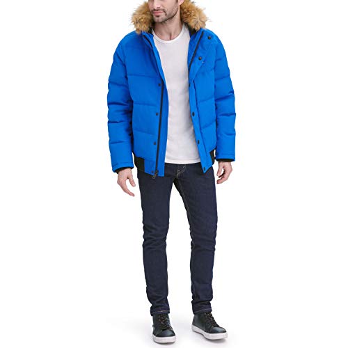 Image of Tommy Hilfiger Men's Arctic Cloth Quilted Snorkel Bomber Jacket (Standard and Big & Tall)