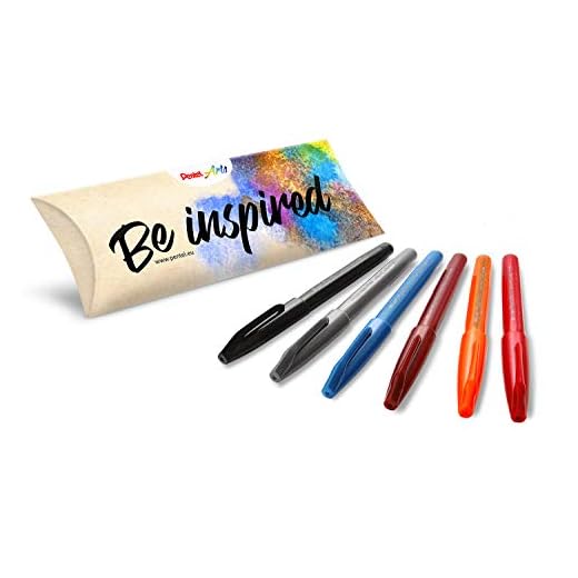 Pentel Arts Rotulador Touch SES15 - con Punta de Fibra Flexible tipo Pincel, Dibuja Trazos Finos y Gruesos, Perfecto para Tramado Cruzado y Caligrafía