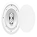 Pyle Home 8” Ceiling Wall Mount Speakers - 2-Way Weatherproof Full Range Woofer Speaker System Flush Design w/55Hz-22kHz Frequency Response 400 Watts Peak & Template for Easy Installation PWRC82