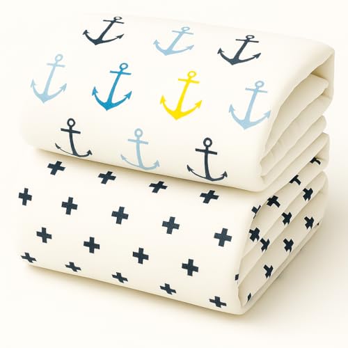 Image of Organic Cotton Muslin Pack of 2 Baby Bath Towel Cotton Cloth Premium Baby Washable, Reusable, Absorbent, Extra Soft 120 X 120 Cm Anchor & Plus