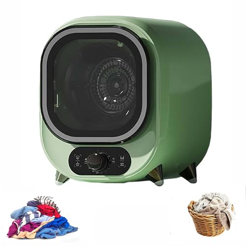 Mini Tumble Dryer, Small Compact Tumble Laundry Dryer for Home, 450W Electric Tumble Dryer, Dual Thermostatic Probe for Apartment, Home, Dorm, Balconies, Bathrooms