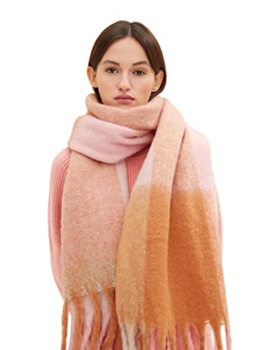 Écharpe à carreaux femme grand format accessoire mode automne hiver