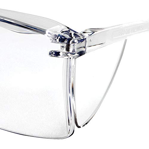 Sellstrom Lightweight, Over-The-Glass Safety Glasses, Protective Eyewear, Clear Lens, Clear Frame With Side Shields (Qty 1), S79103 #TOP2