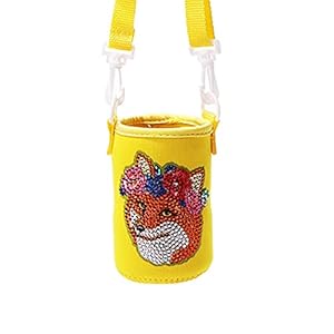 DIY Diamond Pianting Waterfles Houder Tas Carrier Draagbare Outdoor Reis Sport Camping Ronde Geïsoleerde Beschermende…