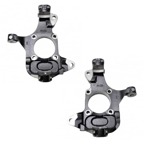 TRQ Front Steering Knuckle Spindle LH Driver RH Passenger Side 2pc Pair for Chevy GMC Silverado Sierra Avalanche 2500 3500 HD