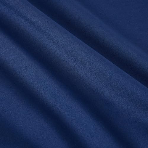 Image of Amazon Basics 2-Piece Soft Microfiber Kid's Comforter and Pillow Sham Set, Twin, Navy, Solid