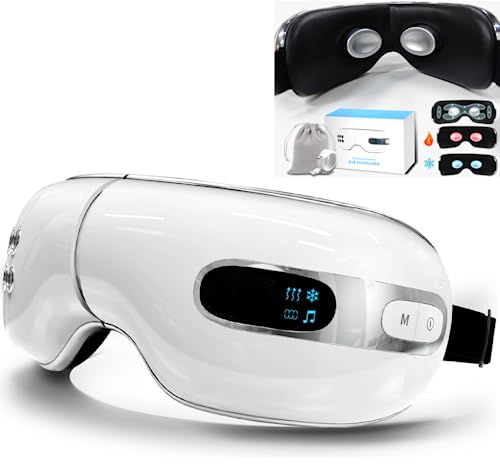 Boquboo Eye Massager With Heat And Cooling For Migraines, Reducing Dry Eyes, Puffy Eyes And Eyestrain - Heated Eye Massager Mask Massage Eyes And Temples For Relaxation - Ideal Gift For Women And Men #TOP18