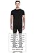 JC DISTRO Hipster Hip Hop Basic Crewneck Black Longline Tshirts w/Side Zipper Medium