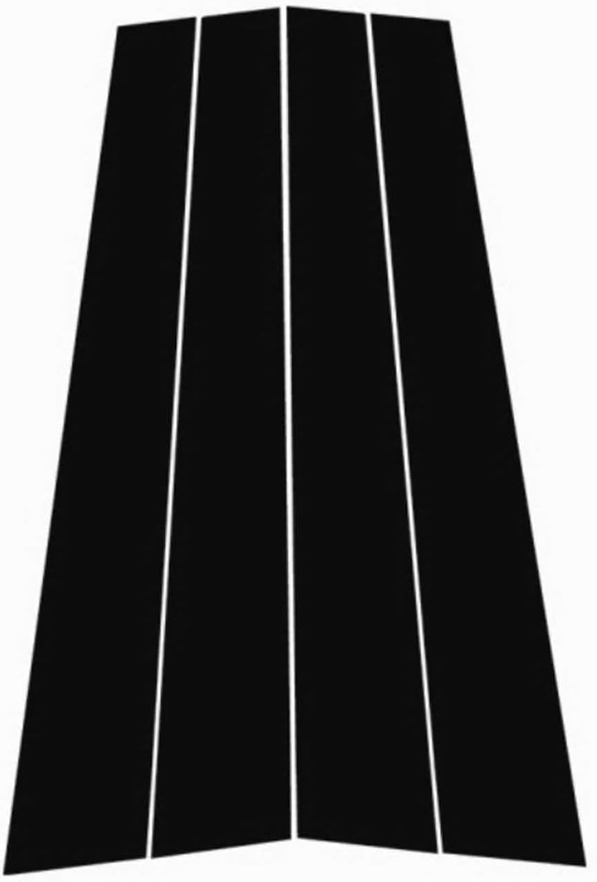 Pillar Post Decal Trim for Toyota Fortuner 2005-2014, Gloss Black B Pillar Sticker Window Door Trim for Car Accessories