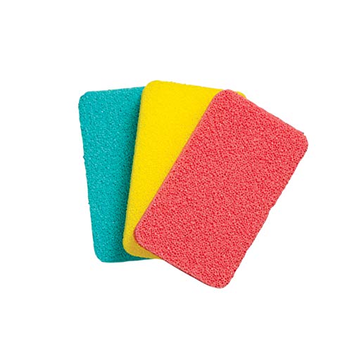 Handy Gourmet Silicone Sponges (Set Of 3 Colors) Kitchen And Dish Scrubber, Fragrance, Mildew, Odor Free, Multi (Jb8489S3) #TOP1