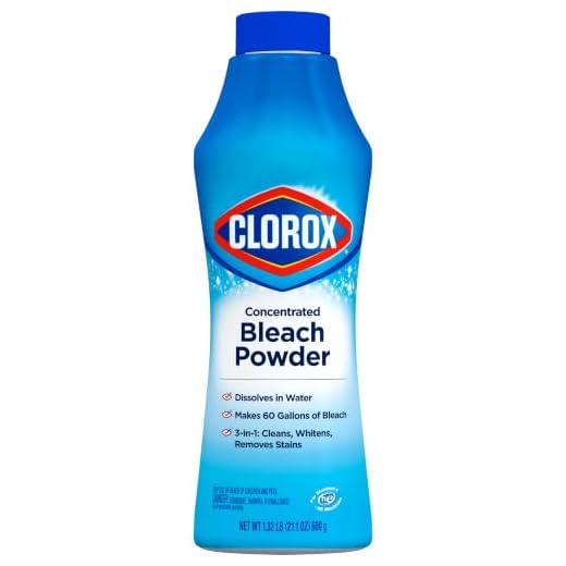 Clorox Bleach Powder, Zero Splash, Fast Dissolving Stain Removal Bleach Powder, Laundry Cleaner that Works on Counters, Floors & Toilets, Regular Scent, 21.1 Ounces - Package May Vary