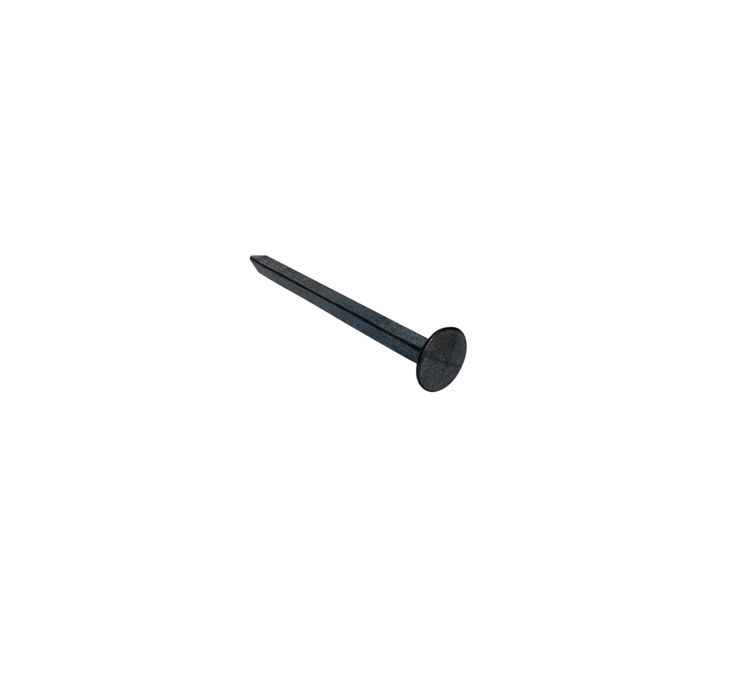 Lot de 10 clous d'ancrage, 60 mm de long, forgés, aspect vieilli, surface bleu-noir