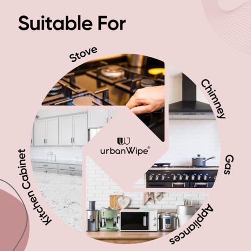 Image of urbanWipe Kitchen Cleaner Spray Combo Pack | Suitable for all Kitchen Surfaces, Gas Stove, Countertop, Tiles, Chimney and Sink (Pack of 2-500 ml each)