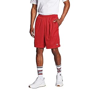 Champion heren Shorts Shorts, grote en lange mesh-shorts voor mannen, dagelijkse gymshorts, 10 inch