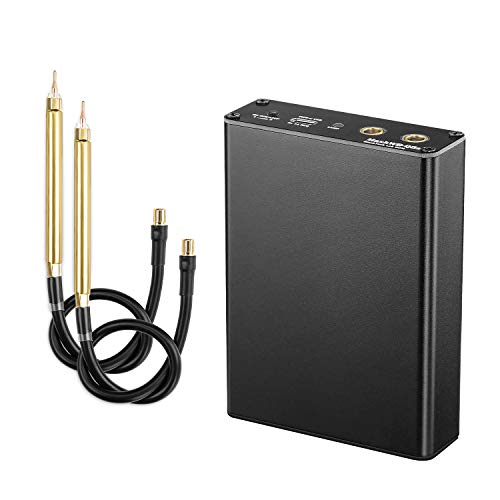 Handheld Spot Welder, Seesii 5 Gears Adjustable Portable DIY Spot Welding Machine with Quick Release Pen Battery Plate Spot Welding,Mini Spot Weld Machine with Nickel Sheet and Charging Cable