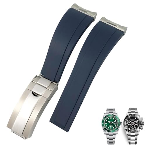 LXGGUC Correas de Reloj de Silicona de Caucho de 20 mm y 21 mm...