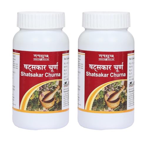 Tansukh Shatsakar Churna Pack of 2 (100g Each) Herbal Digestive Powder with Kala Namak, Sendha Namak, Saunf, Sunthi and Harad Sanay | Supports Digestion and Constipation