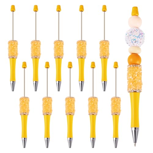Stylos à bille à strass orange pour les enseignants et le bureau créatif