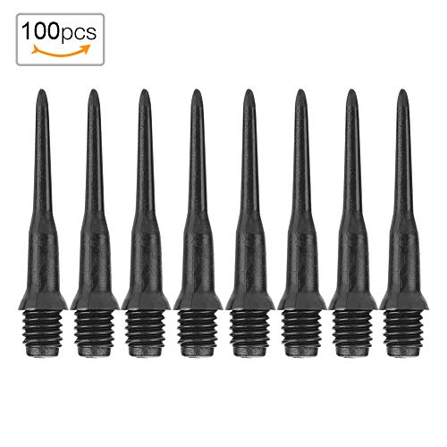 Odorkle 100pcs Soft Tips, 4.5mm Thread Size, PC Tips Replacement Soft Tips for Electronic Darts (Black), Odorkled59qc7g84e-01