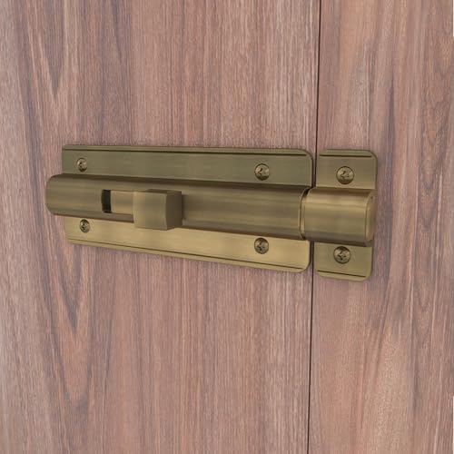 Image of Boniry Premium Heavy Duty Door Latch | Door Stopper Lock | Main Door High Security and Home and Office Doors for Wooden and PVC Door Latch (1, Brass)