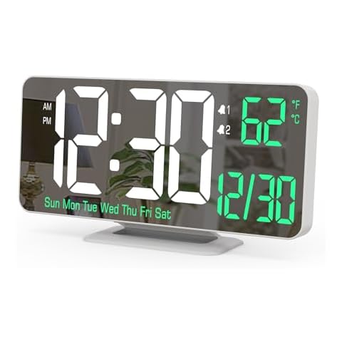 KOSUMOSU 6.7" LED Dual Alarm Clock Cover